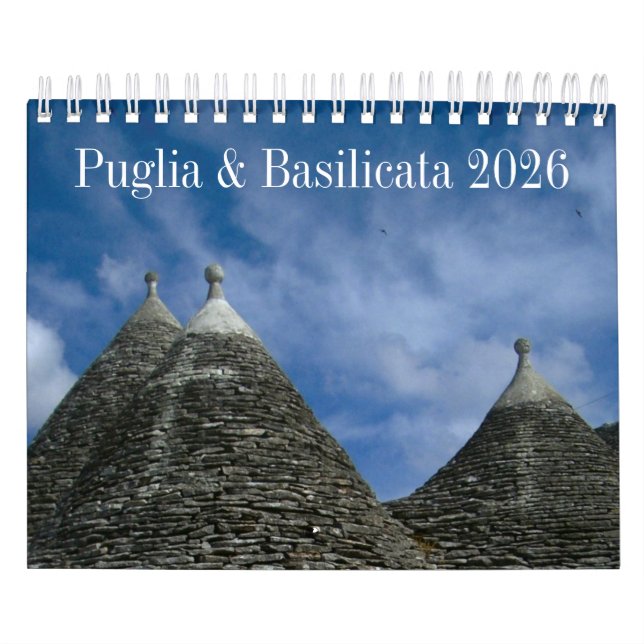 Calendrier 2026 Italy calendar - Puglia & Basilicata (Protection)