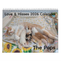Calendrier 2026 Love & Hisses - les Pops
