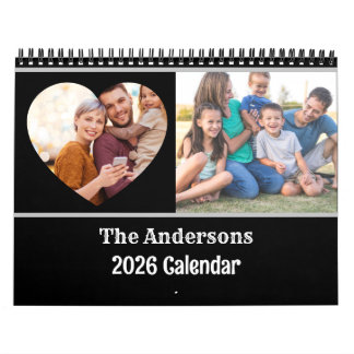 Calendrier 2026 Modern Créer votre propre famille personnalis