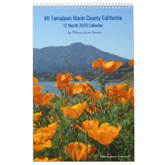 Calendrier 2026 Mt Tamalpais Californie II  1 Page