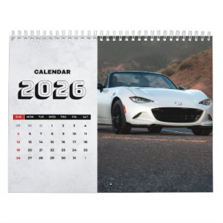 Calendrier 2026 MX-5 Miata Vol 2 Calendar
