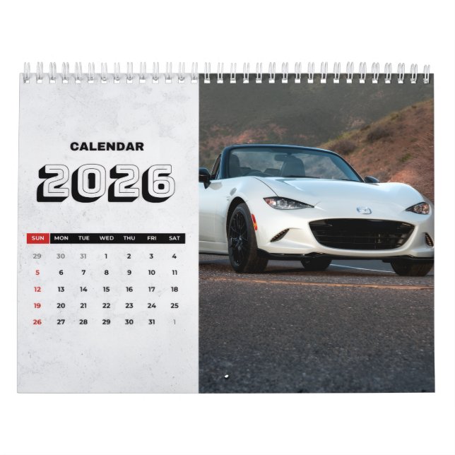 Calendrier 2026 MX-5 Miata Vol 2 Calendar (Protection)