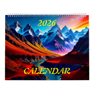 Calendrier 2026 Paysages magnifiques Extraordinaires Trois