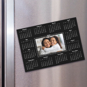 Calendrier 2026 Photo personnalisée Famille Magnet