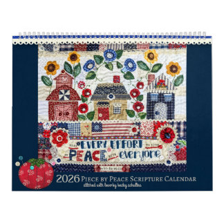 Calendrier 2026 Piece by Peace Scripture Calendar