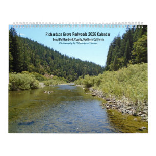 Calendrier 2026 Richardson Grove California Layout