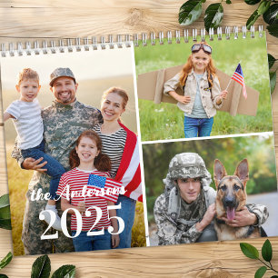 Calendrier 2026 Simple personnalisée Photo Collage Famille 12
