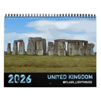 CALENDRIER 2026 UNITED KINGDOM CALENDAR