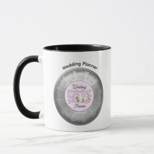 Calendrier 2026 Wedding planner café thé Mug