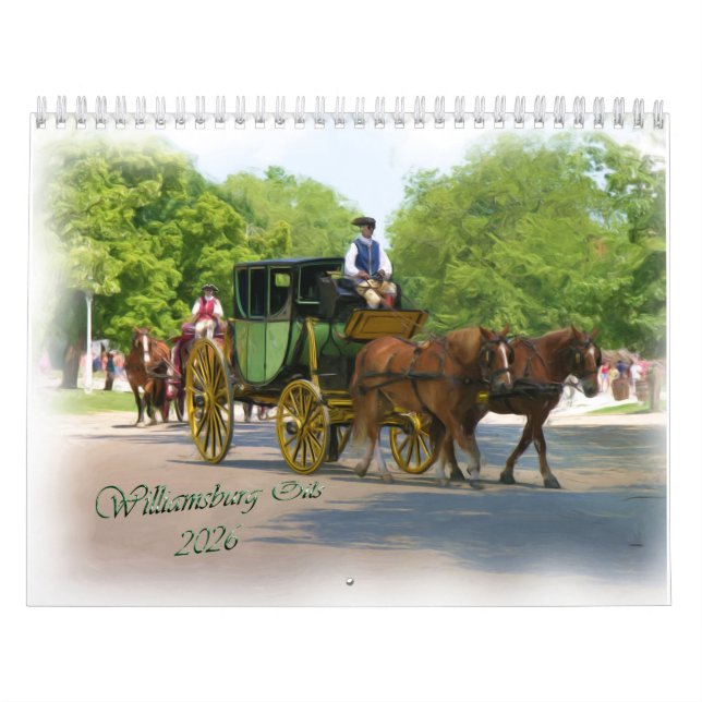 Calendrier 2026 Williamsburg Oils Calendar (Protection)