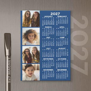 Calendrier 2027 avec carte magnétique de collage d
