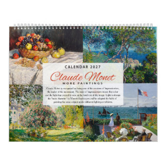 Calendrier 2027 - Claude Monet 2 - Impressionnisme