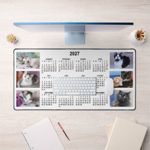 Calendrier 2027 Collage Photo Noir et Blanc