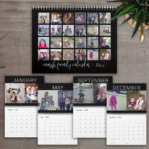 Calendrier 2027 - Famille Moderne Photo personnalisée
