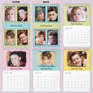 Calendrier 20 photo personalized text Calendar
