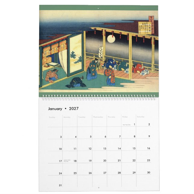 Calendrier #2 de Hokusai (Jan 2027)