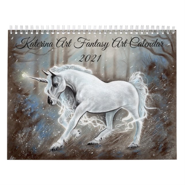 Calendrier 2 pages MediumCalendar, blanc (Protection)