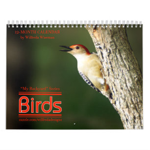 Calendrier 2ème d'oiseaux de jardin en série