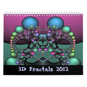Calendrier 3D fractales 2012