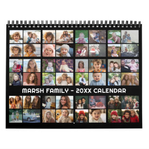 Calendrier 48 Photo - Simple Famille Moderne Photo Personnali