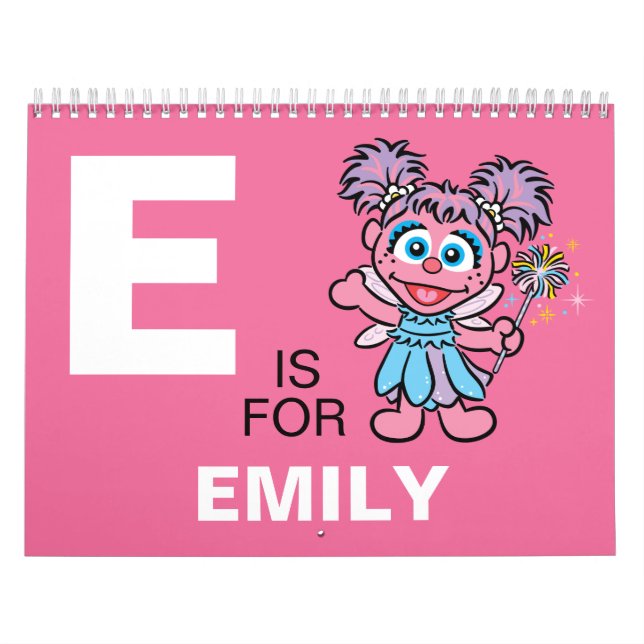 Calendrier Abby Cadabby Rue Séesame | Ajouter Votre Nom (Protection)