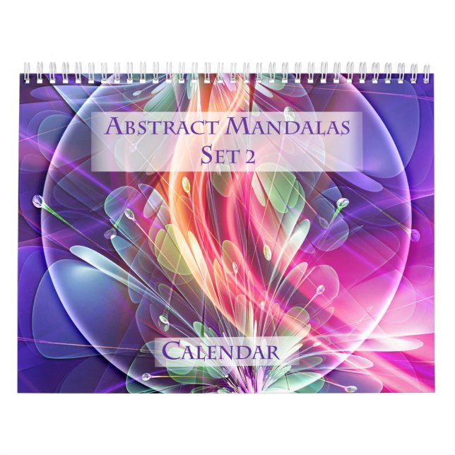 Calendrier Abstrait Mandalas Set 2 (Protection)
