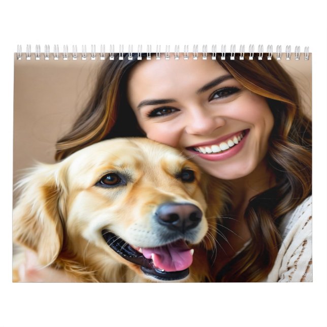 Calendrier Add Golden Retriever Photo Personalize (Protection)