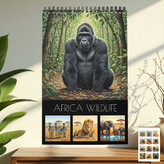 Calendrier Africa Wildlife Calendar 2026 / African Animals