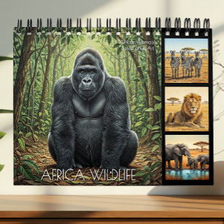 Calendrier Africa Wildlife Calendar 2026 / African Animals 2