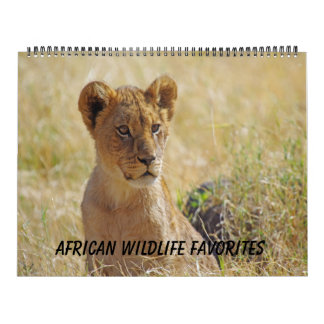 CALENDRIER AFRICAIN DE FAVORIS DE FAUNE