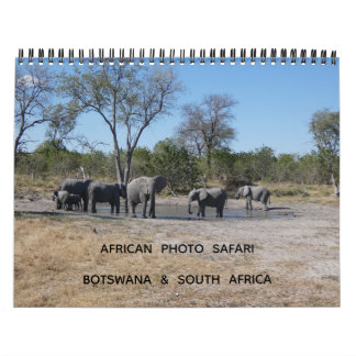 CALENDRIER AFRICAN PHOTO SAFARI - BOTSWANA & SOUTH AFRICA 