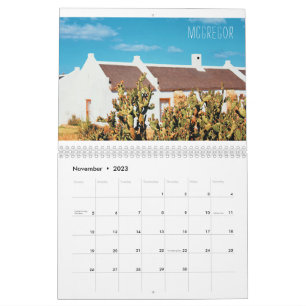 Calendrier Afrique du Sud ZA Cape Town Riebeek-Kasteel