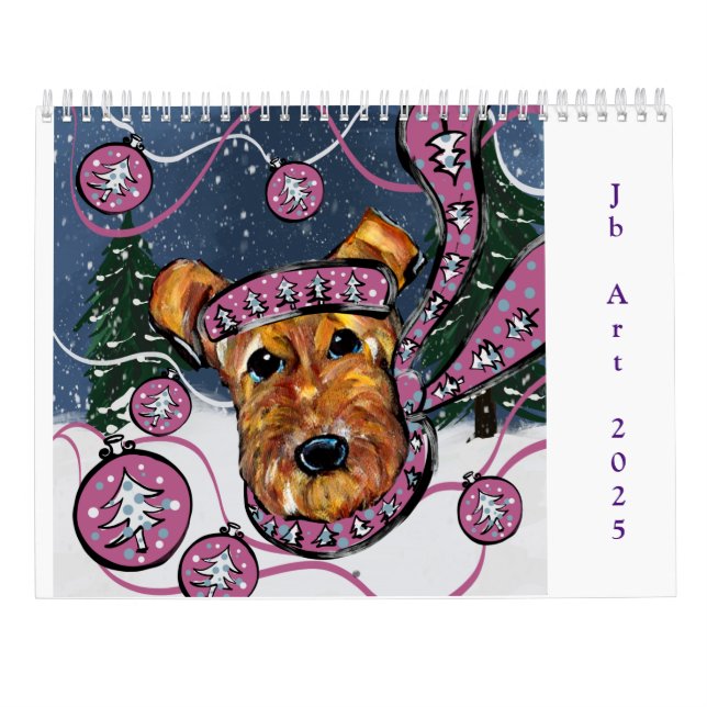 CALENDRIER AIREDALE TERRIER (Dos)