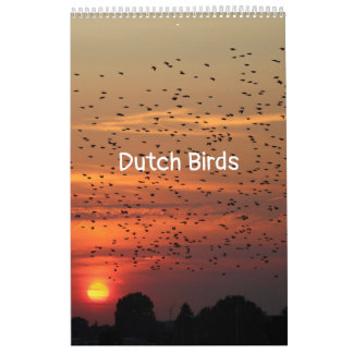 Calendrier Ajuster les oiseaux hollandais Calender
