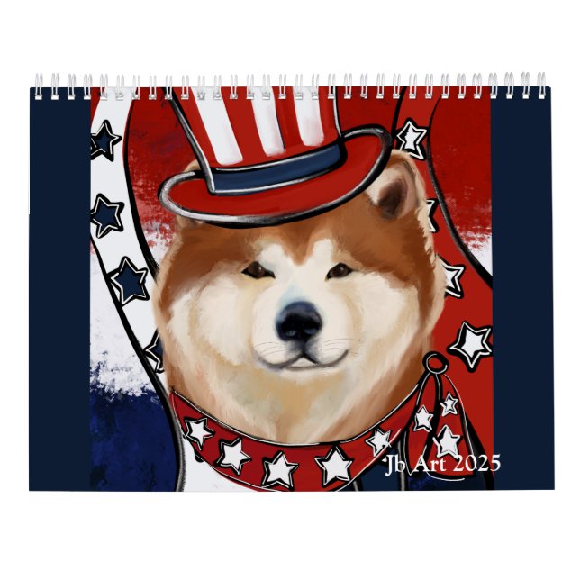 CALENDRIER AKITA ART CALENDAR (Dos)