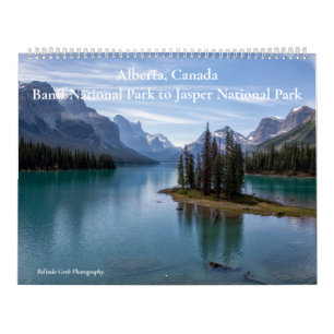 Calendrier Alberta, Canada - Parc national Banff-Jasper