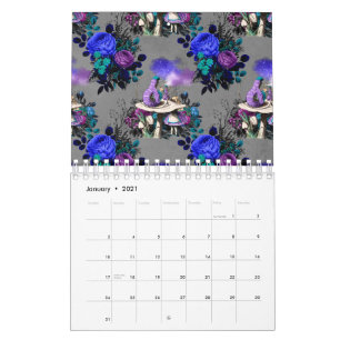 Calendrier Alice au pays des merveilles Fleurs de la chenille