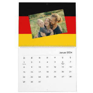 Calendrier Allemagne   Ajouter Votre Photo German Flag 2026