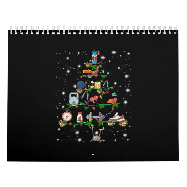 Calendrier Amateur de remise en forme| Arbre de Noël pour ins (Protection)