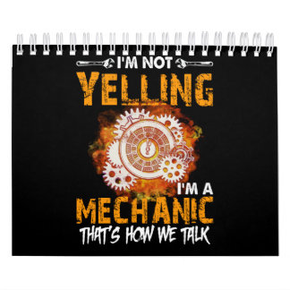 Calendrier Amateurs mécaniques | Je ne hurle pas Je suis un m