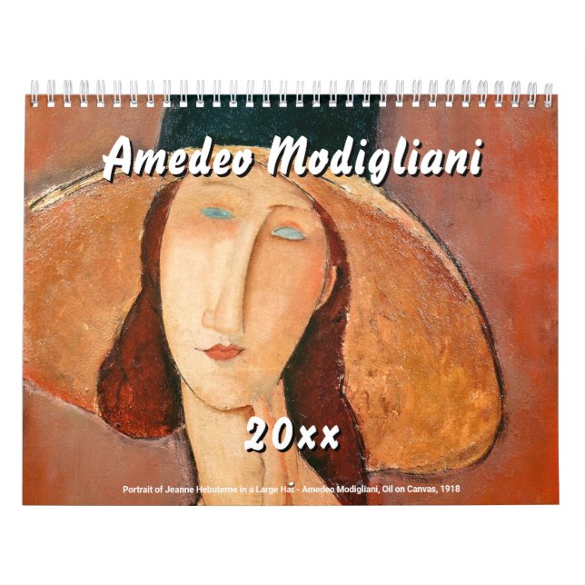 Calendrier Amedeo Modigliani (Protection)
