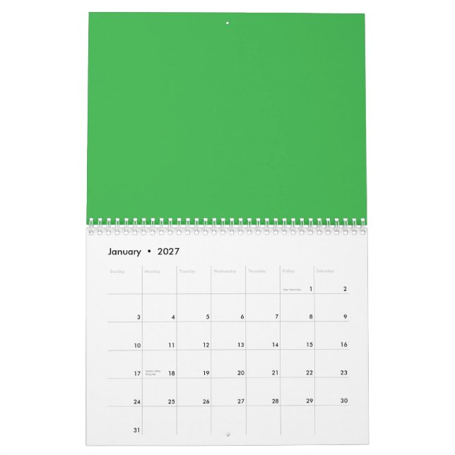 Calendrier Améliorez votre site Web avec un Arrière - plan ve (Jan 2027)