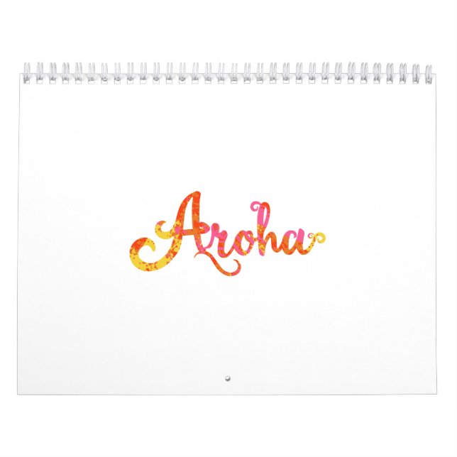 Calendrier Amour maori d'Aroha dans la langue maorie - idée (Protection)