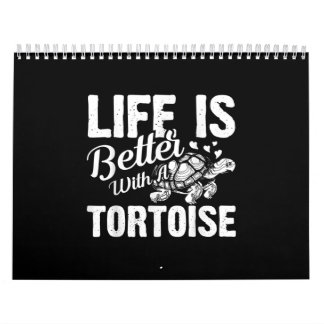 Calendrier Amoureux de tortues amusantes Cadeaux Hommes femme