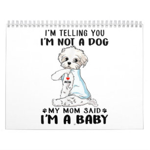 Calendrier Amoureux des chiens  Je vous dis que je ne suis pa