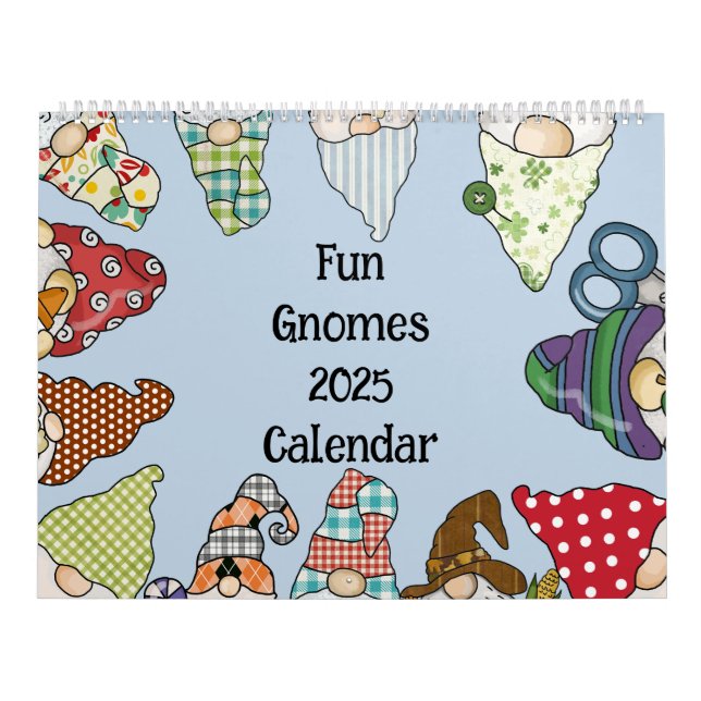 Calendrier Amusants Gnomes 2025 Famille Amical (Protection)