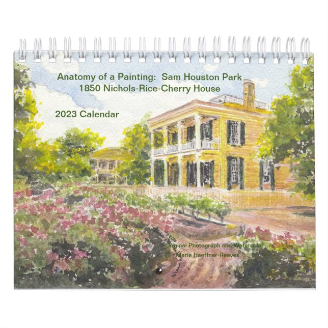 Calendrier Anatomie d'une peinture : Sam Houston Park 1850 Ac (Protection)