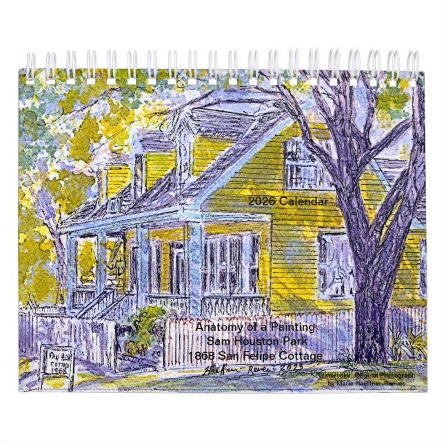 Calendrier Anatomy of a Painting: Sam Houston Park 1868  Home (Protection)
