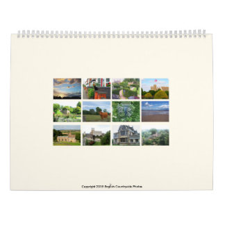 Calendrier anglais des photos 2016 de campagne