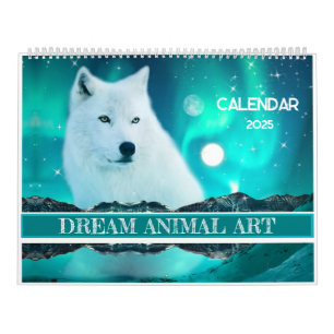 Calendrier animal de l'art de rêve imaginaire